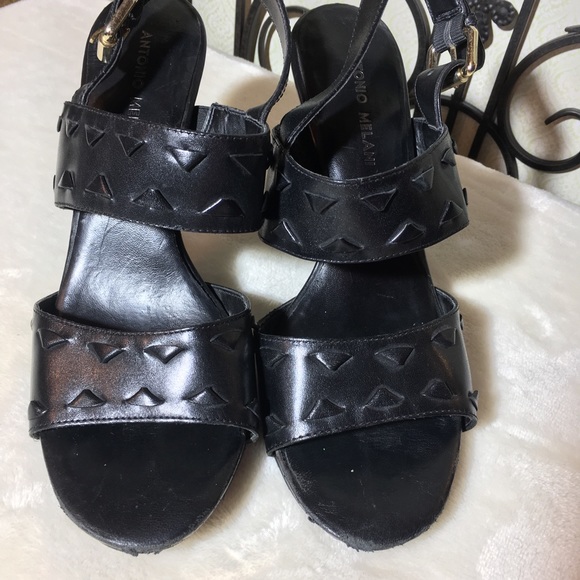 Melani Antonio Kenndal Peep Toe Strappy Heel - Picture 3 of 8